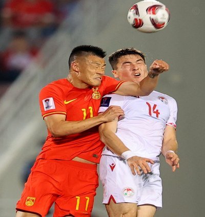贺一然绝杀头球 U23国足1-0胜塔吉克斯坦